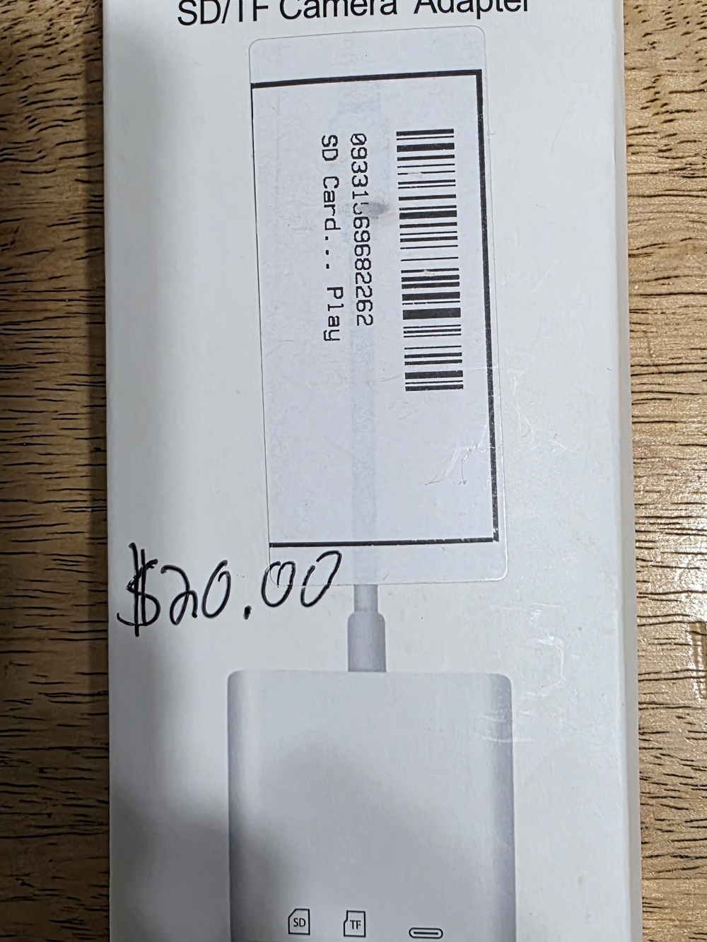 SD/TF Camera Adapter - White